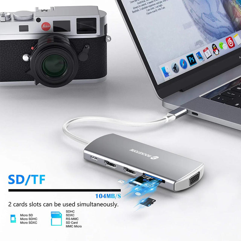 Rockstone USB-C 9-in-1 Dual HDMI Hub IMAGE 7