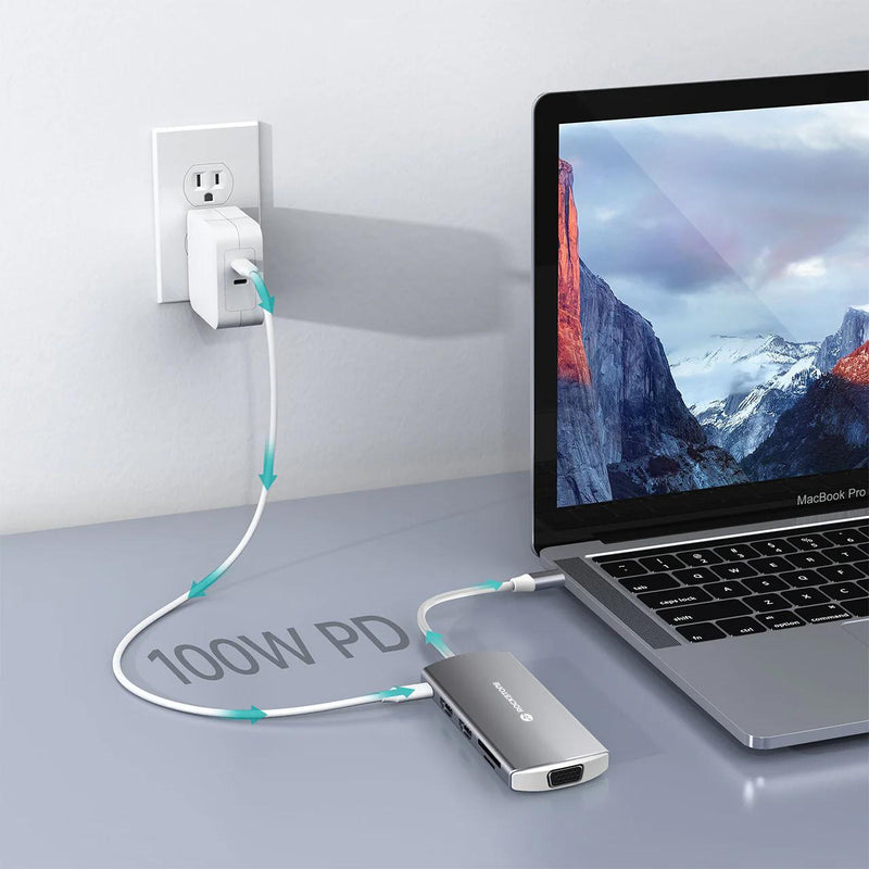 Rockstone USB-C 9-in-1 Dual HDMI Hub IMAGE 8