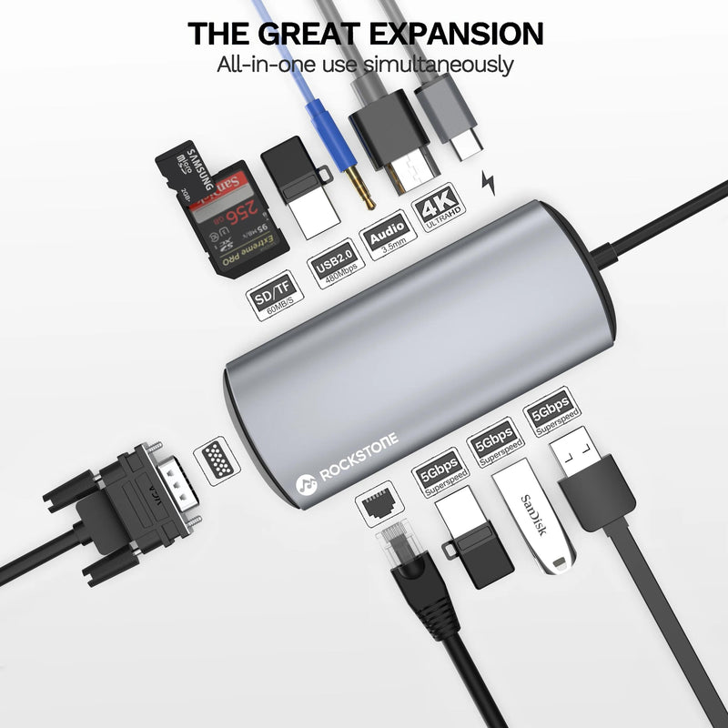 Rockstone USB-C 11-in-1 Hub IMAGE 3