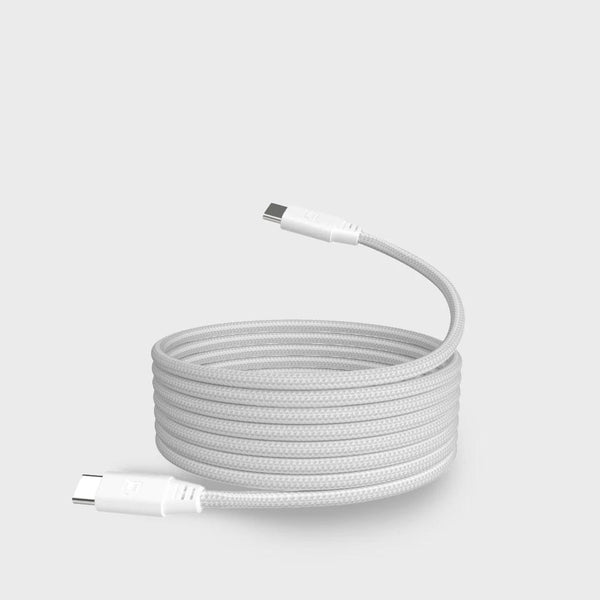 Magnetic 2 Meter USB-C to USB-C Cable - White IMAGE 1