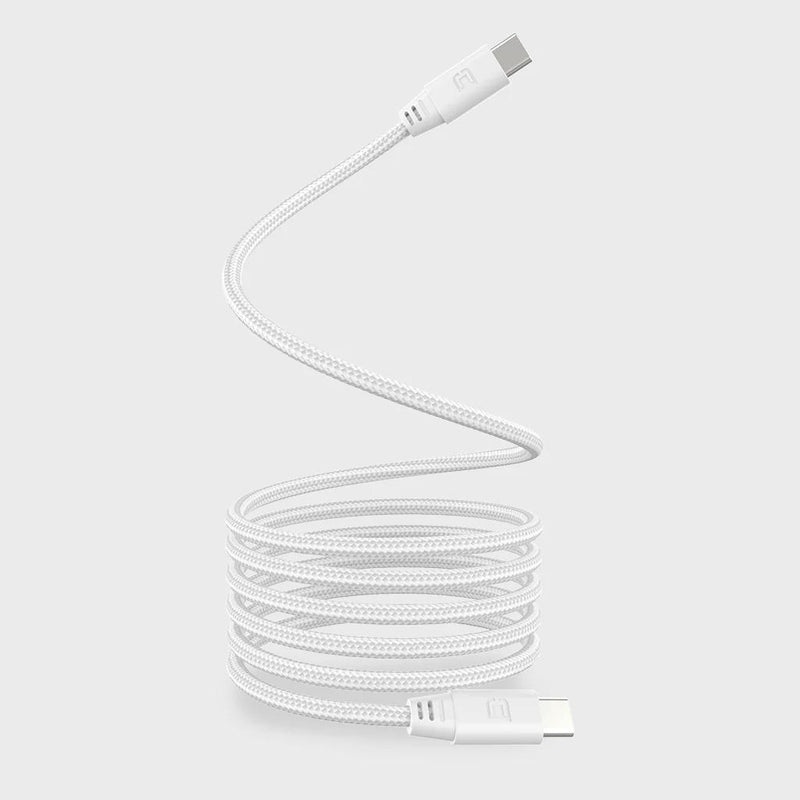 Magnetic 2 Meter USB-C to USB-C Cable - White IMAGE 3