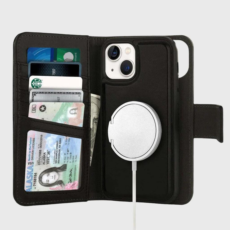 5th Ave Wallet Case with MagSafe - iPhone 16 - Black IMAGE 2