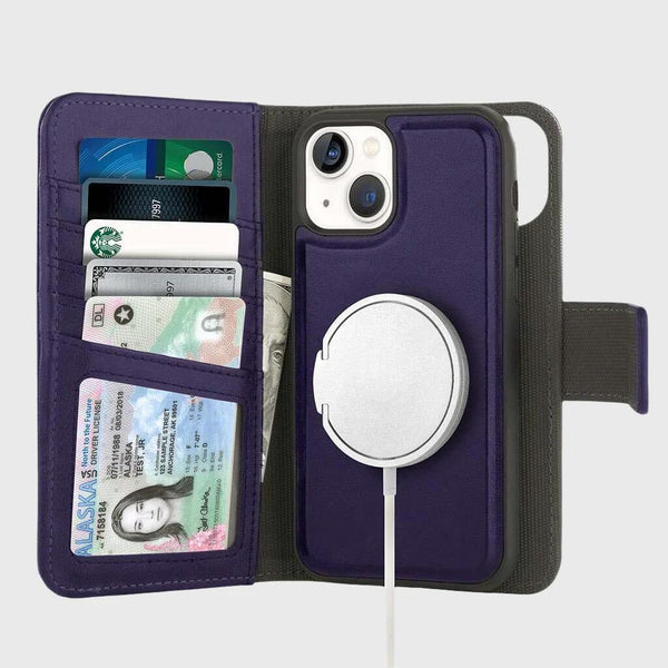 5th Ave Wallet Case with MagSafe - iPhone 16 - Purple IMAGE 1