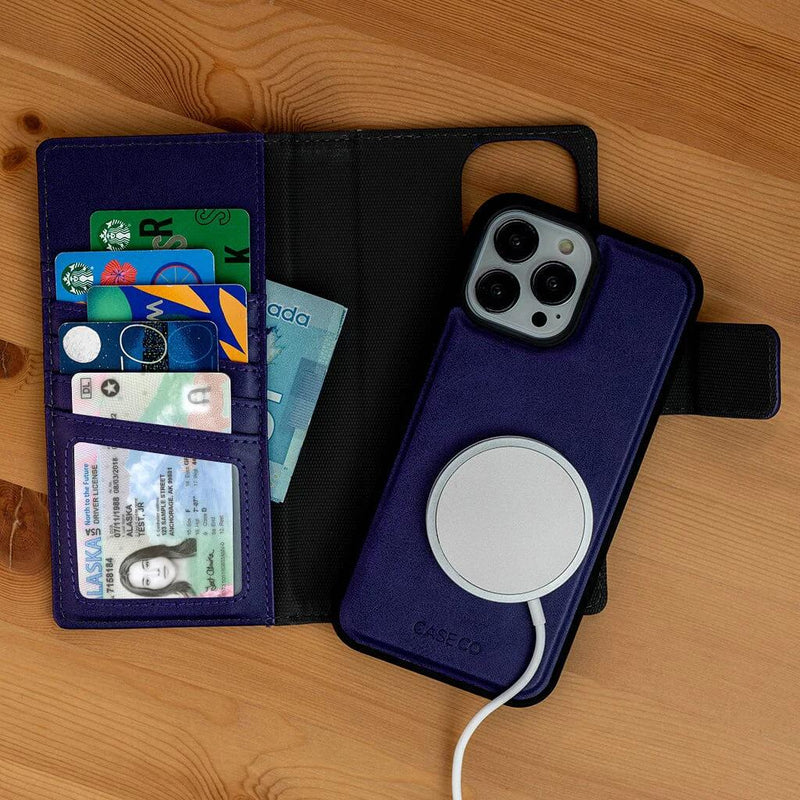 5th Ave Wallet Case with MagSafe - iPhone 16 Pro- Purple IMAGE 2