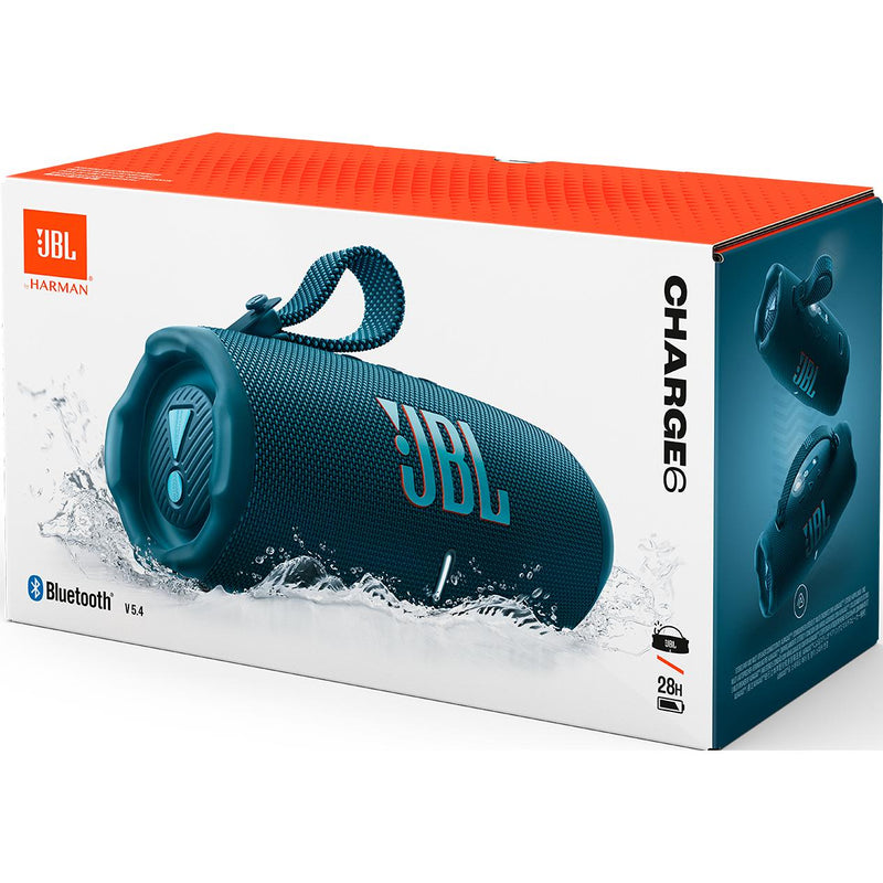 30W Wireless Bluetooth Waterproof Portable Speaker,  Charge 6 - Blue IMAGE 10