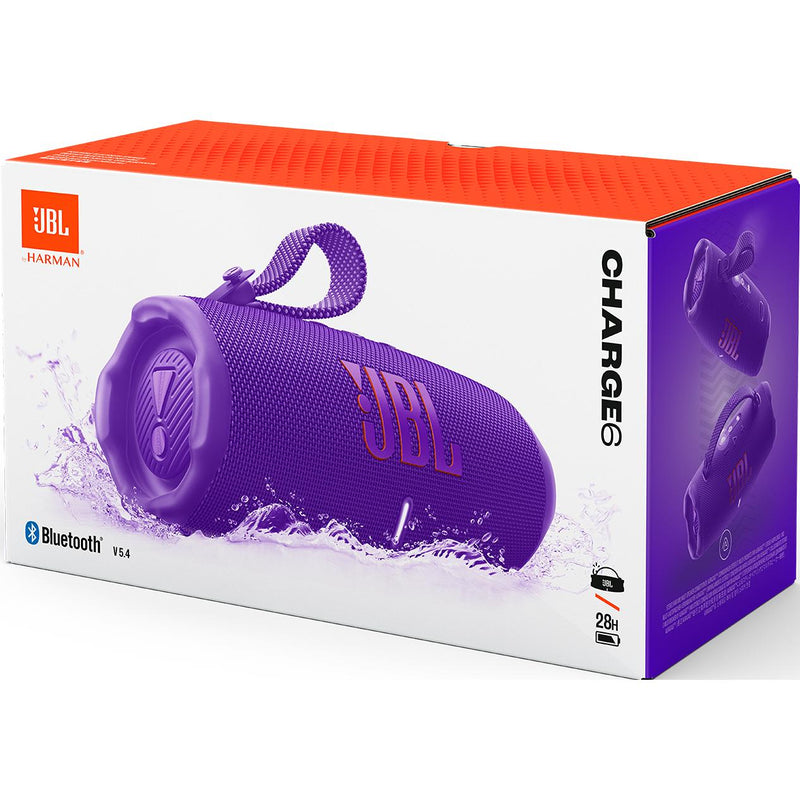 30W Wireless Bluetooth Waterproof Portable Speaker,  Charge 6 - Purple IMAGE 10