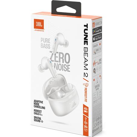 In-Ear Earbuds noise cancelling headphones, JBL TBEAM2 - White IMAGE 11