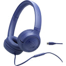 USB C Wired On-Ear Headphones. JBL Tune 530C - Blue IMAGE 1