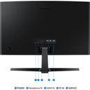24in G3 Curved FHD 4K 100Hz Moniror, Samsung LS24D368GANXZA IMAGE 4