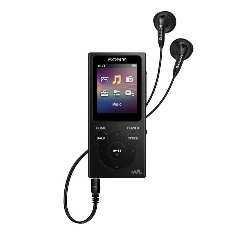 MP3 Digital Player 8 GB, Sony NWE394 - Black IMAGE 1