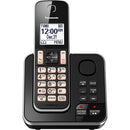 Panasonic Cordless Phones 1-Handset Cordless Phone Panasonic KXTGD390B IMAGE 1