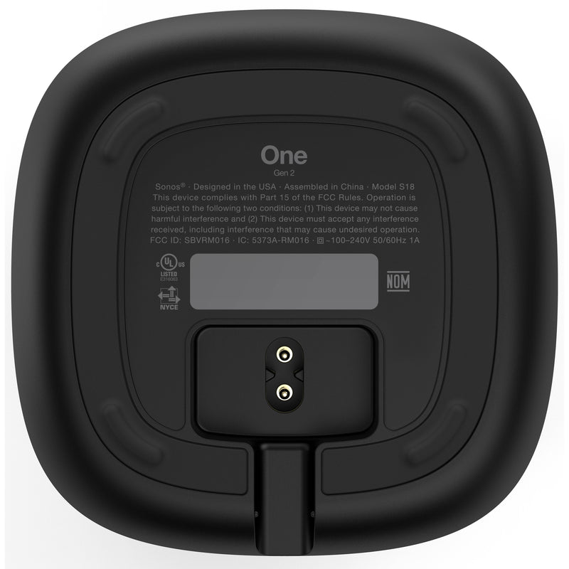 Sonos Multi-room Wireless Speaker Wi-Fi Wireless Multiroom Voice Control Speaker, Sonos One (Gen2) - Black IMAGE 5