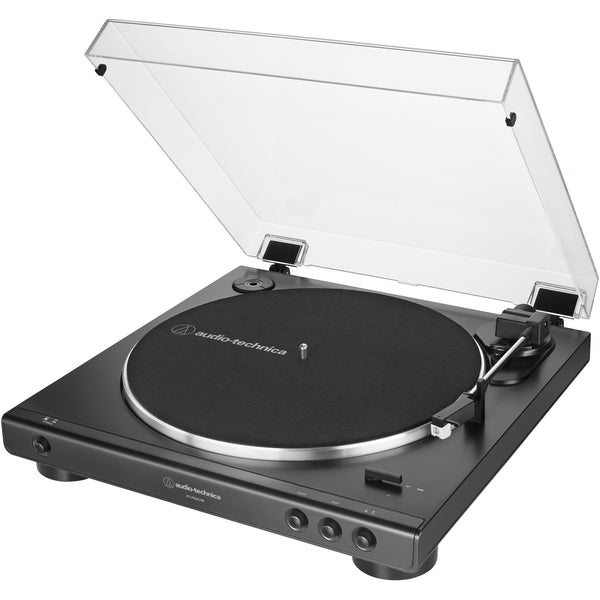 Belt Drive Stereo Turntable With USB Connector, Audio-Technica ATLP60XUSB-BK - Black IMAGE 1