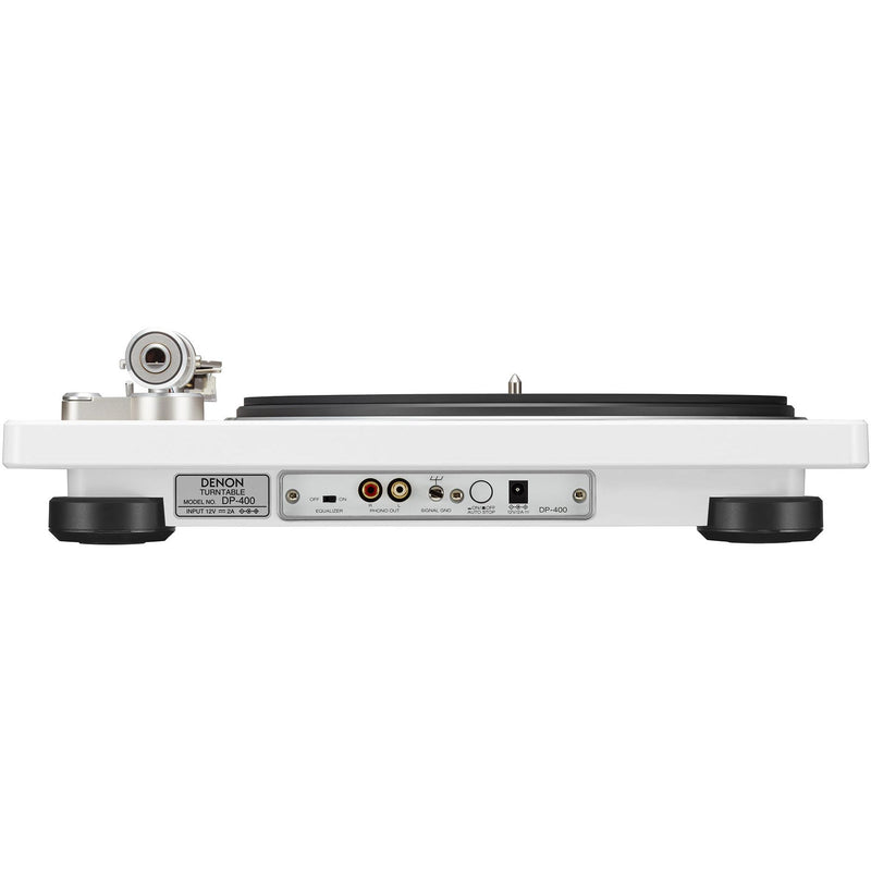 Denon DP-400 Hi-Fi Turntable w/ Speed Auto Sensor White IMAGE 5