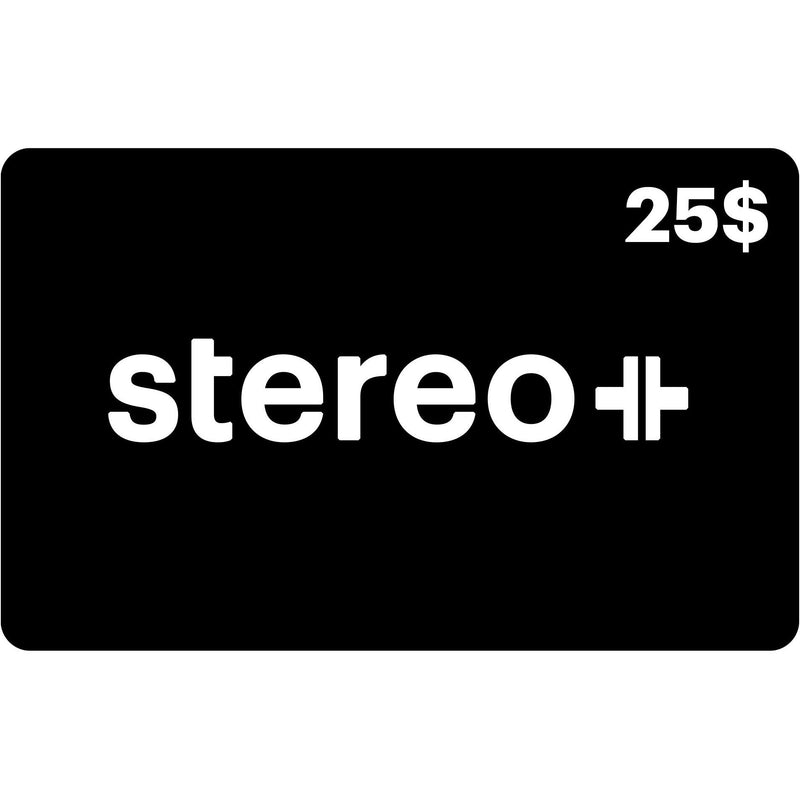 Stereo Plus Gift Cards Gift Cards Stereo+ Gift Card 25$ IMAGE 1