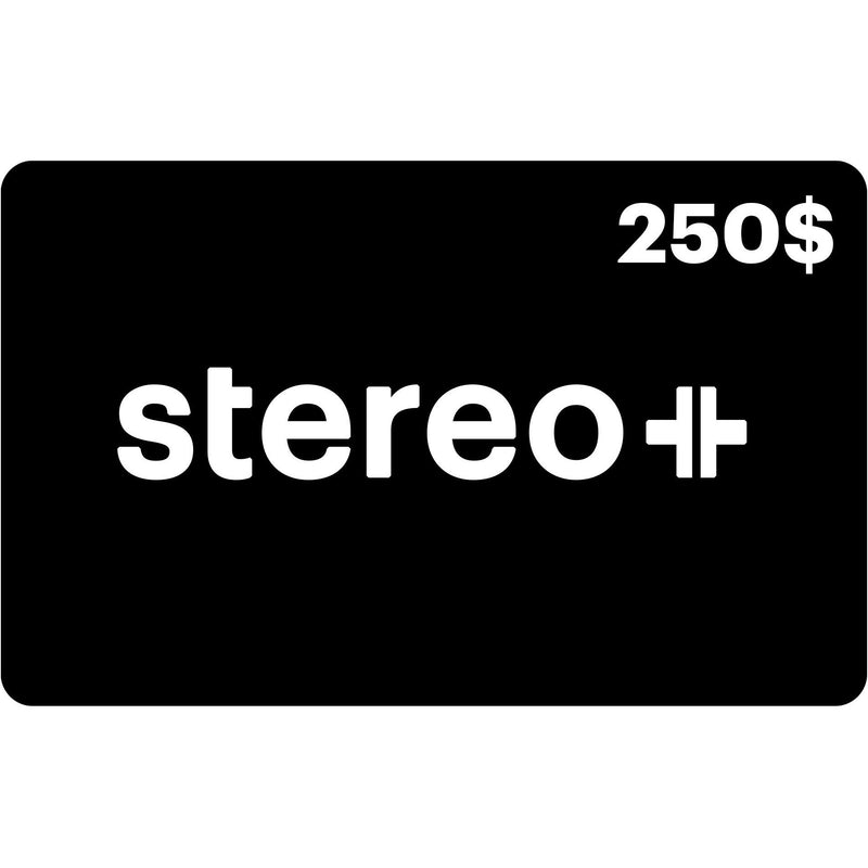 Stereo Plus Gift Cards Gift Cards Stereo+ Gift Card 250$ IMAGE 1