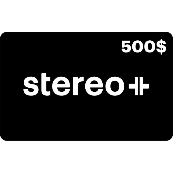 Stereo Plus Gift Cards Gift Cards Stereo+ Gift Card 500$ IMAGE 1