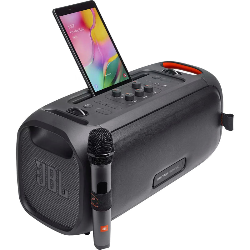 JBL Party On-the-Go 100-Watt Water Resistant Bluetooth Portable Speaker Bluetooth Wireless Speaker, JBL PartyBox Go - Black IMAGE 3