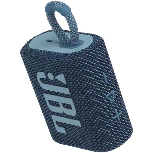 Wireless Bluetooth Waterproof Speaker, JBL GO 3 - Blue IMAGE 4