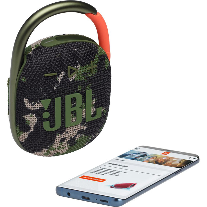 Wireless Bluetooth Portable Speaker, JBL Clip 4 - Green IMAGE 2
