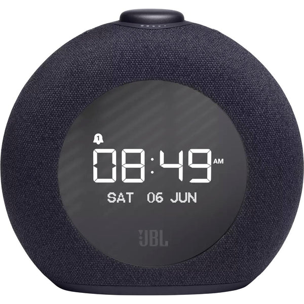 JBL 2x 4-watt Clock Radio with Bluetooth Bluetooth clock radio speaker with FM, JBL Horizon 2 - Black IMAGE 1