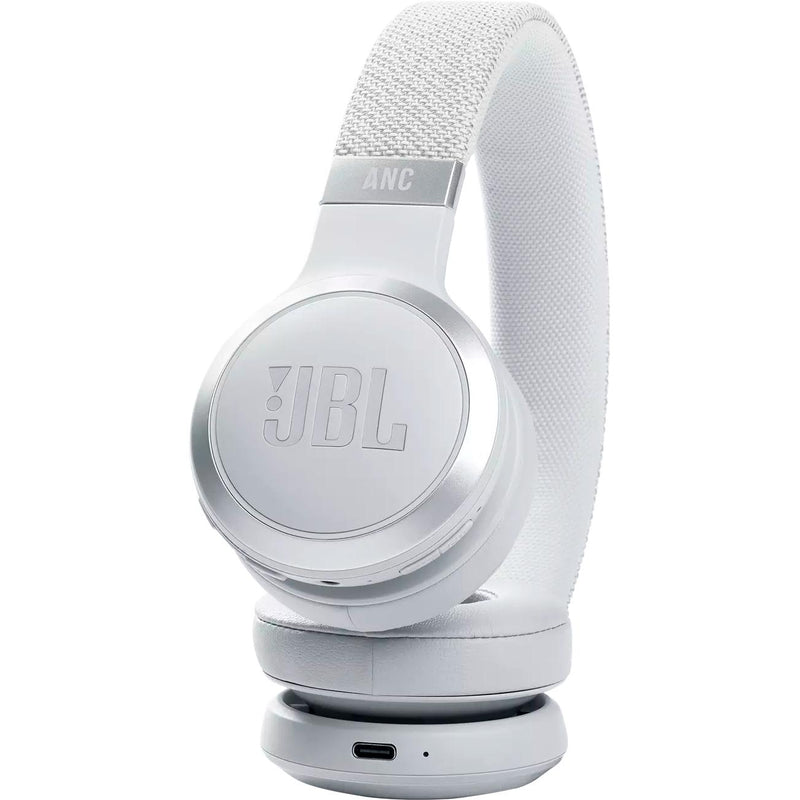 Wireless On-Ear Noise Cancelling Headphones. JBL Live 460NC - White IMAGE 6
