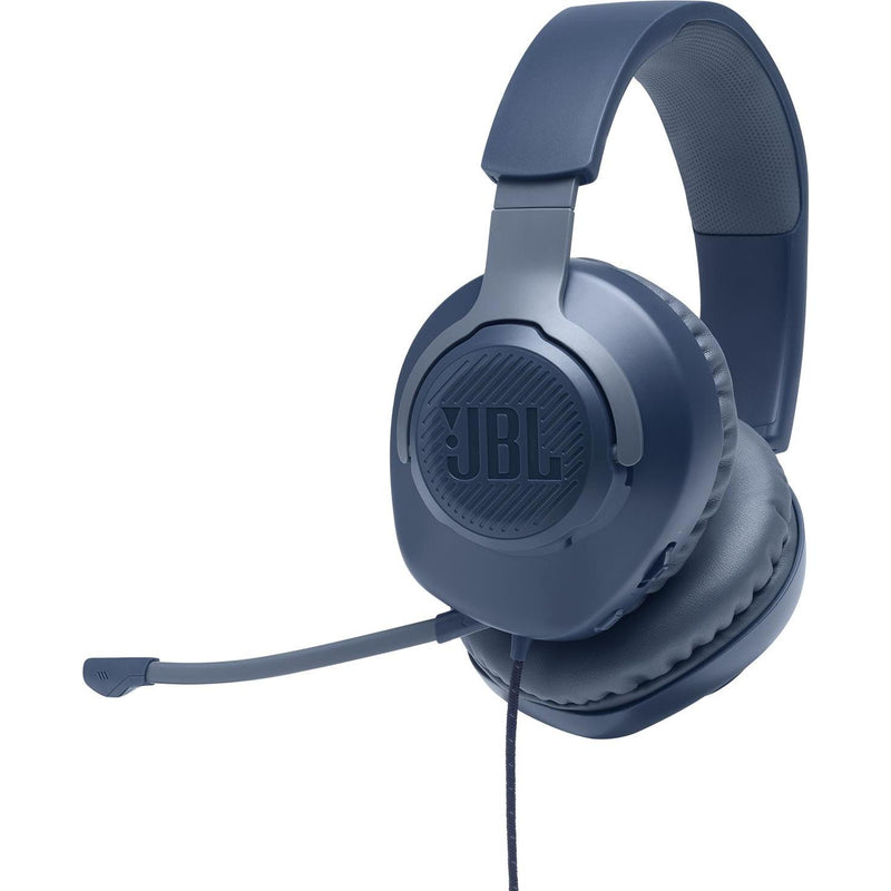 Professional gaming USB wired PC over-ear headset, JBL Quantum 100 - Blue IMAGE 2