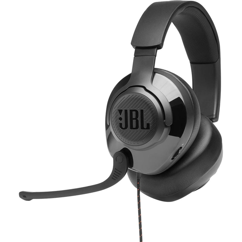 JBL Over-the-Ear Gaming Headphones with Microphone Professional gaming USB wired PC over-ear headset, JBL Quantum 200 - Black IMAGE 1