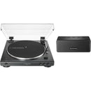 Belt Drive Stereo Turntable With BLUETOOTH Speaker , Audio-Technica ATLP60XSPBT-BK - Black IMAGE 2