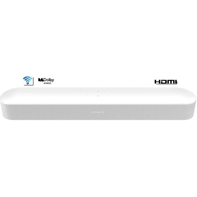 Smart Compact Sound Bar, Sonos Beam Gen2 - White IMAGE 1