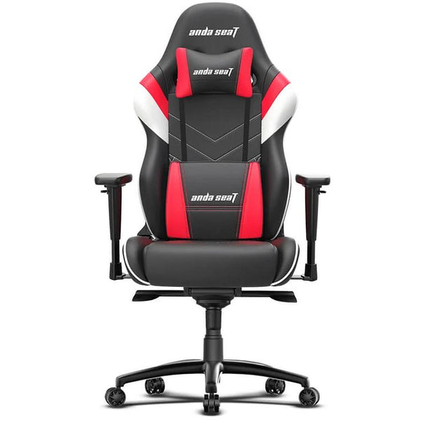 Gaming Chair,, ASSASSIN KING SERIES BLACK+WHITE+RED, ANDA AD4XL-03-BWR-PV-W02 IMAGE 1