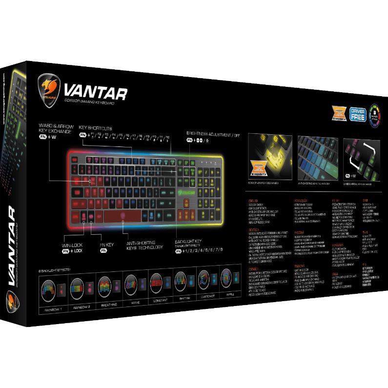 VANTAR RGB Gaming Keyboard, Cougar 37VANXNMB.0002 IMAGE 10