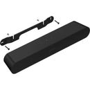 Wall Mount for Ray Soundbar, Sonos SS1FSWW1BLK - Black IMAGE 2