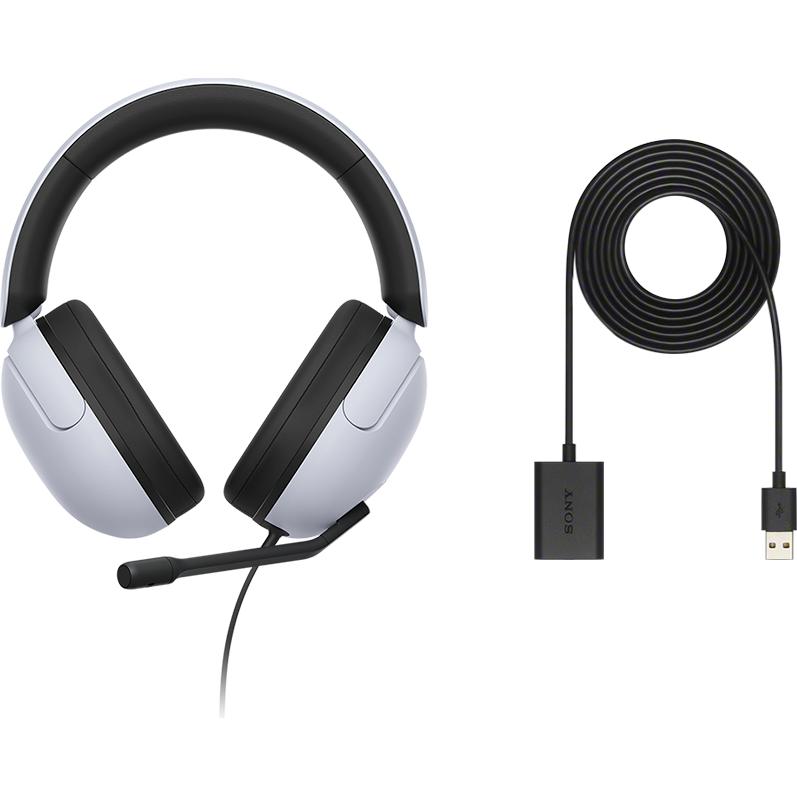 Gaming Wired PC Over-Ear Headset, Sony INZONE H3 MDRG300 - White IMAGE 8