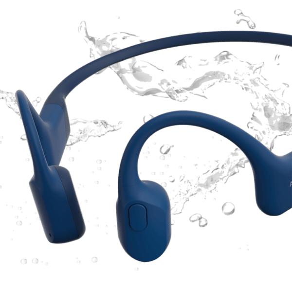 Conduction Open-Ear Bluetooth Sport Headphones OpenRun Mini, Snokz S803 - Blue IMAGE 3