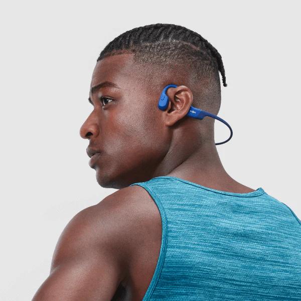 Conduction Open-Ear Bluetooth Sport Headphones OpenRun Mini, Snokz S803 - Blue IMAGE 4