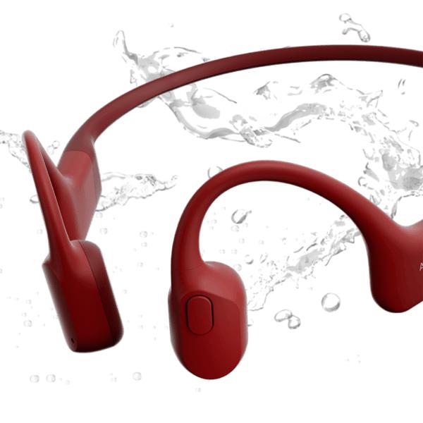Conduction Open-Ear Bluetooth Sport Headphones OpenRun Mini, Snokz S803 - Red IMAGE 4