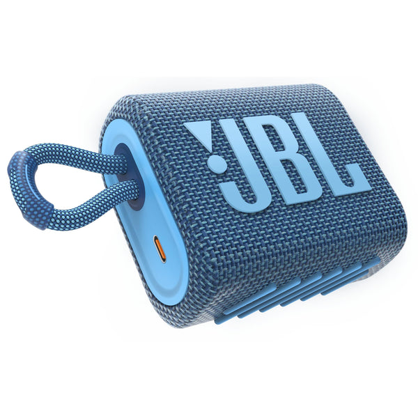 Wireless Bluetooth Waterproof Speaker, JBL GO 3ECO - Blue IMAGE 1